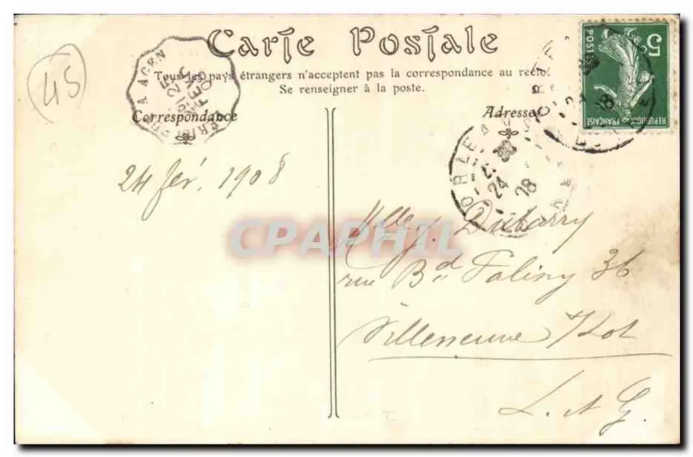 Orléans — Straße Bannier und Straße der Republik — Ph. NTL, Nr. 439 - Rückseite