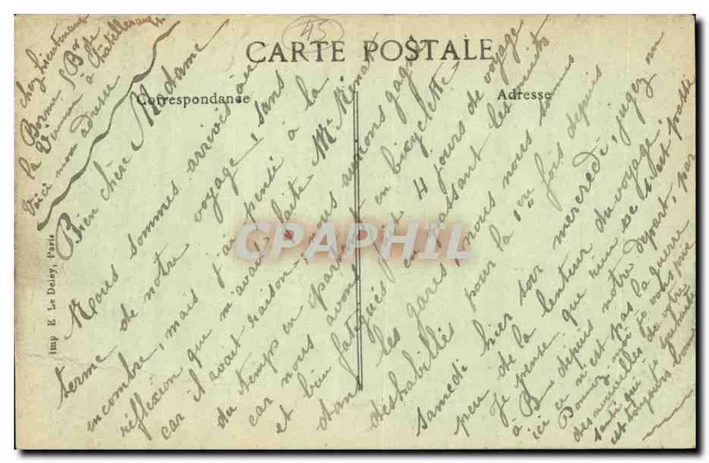 Orléans — A Rue Jeanne d'Arc — Editor H. Le Daley, n° 4175 - Verso