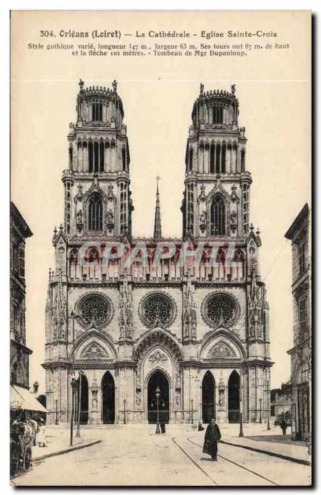 Créans (Loiret) — Die Kathedrale — Kirche Sainte-Croix — Verlag L. Lenormand, n° 304 - Vorderseite