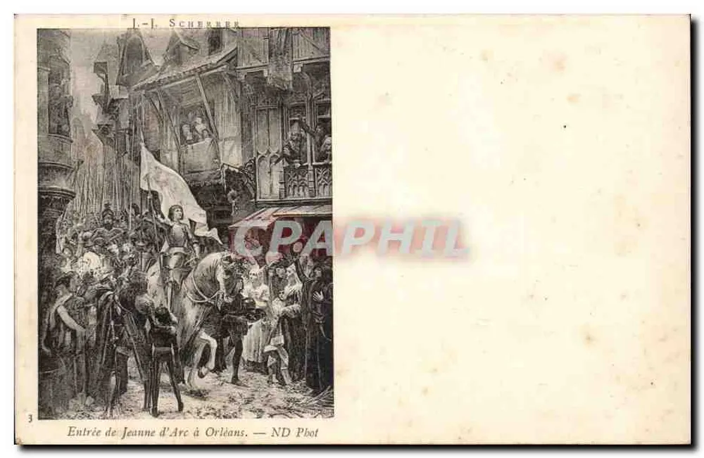 Einlass von Jeanne d'Arc in Orléans — L.-I. Scherrer - Vorderseite