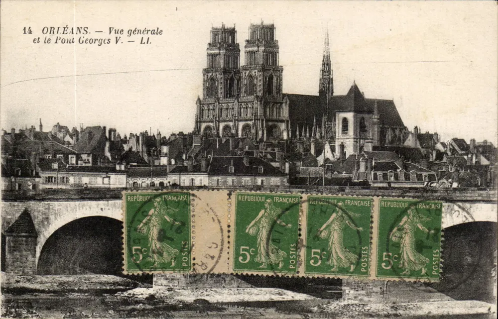 Orléans — Allgemeiner Blick und der Pont Georges V — LI. — Verlag Lévy Fils, Paris - Vorderseite
