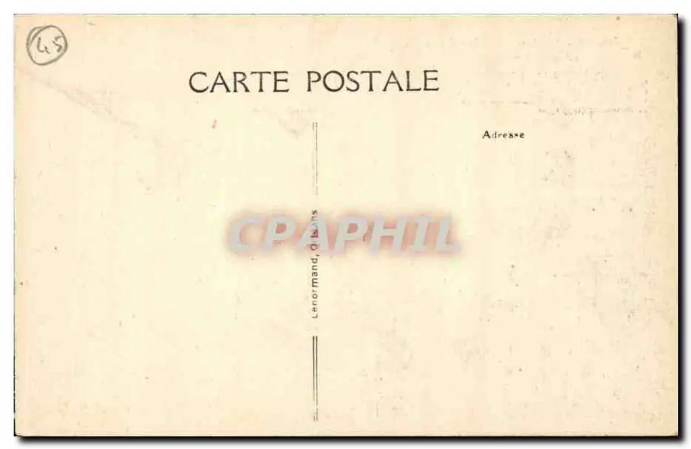 Orléans - A Catedral Ste-Croix (Fachada Norte) — editor Lanormand, n° 302 - Verso