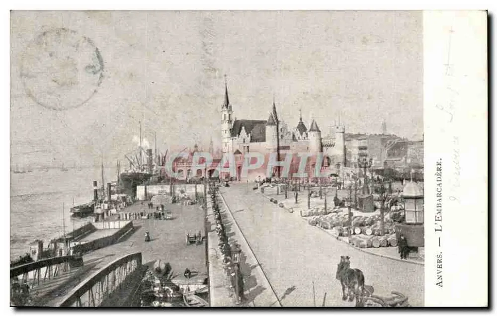 Antwerpen — Der Hafen — anonymer Verlag, Seriennummer nicht sichtbar - Vorderseite