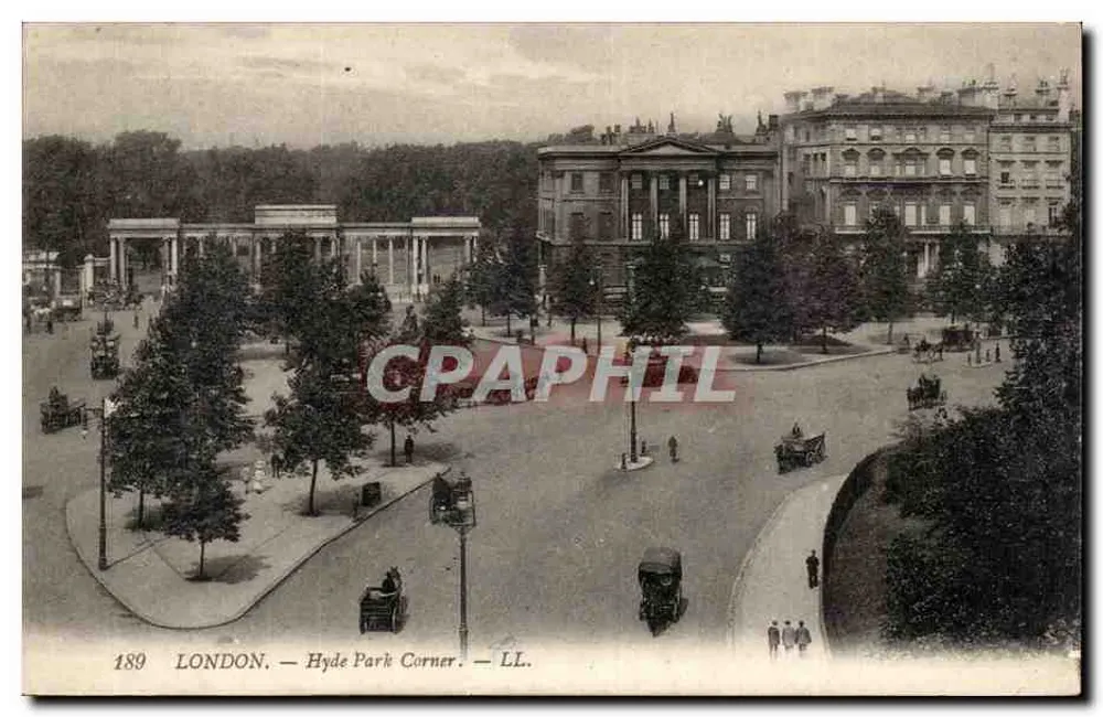 LONDRES — Hyde Park Corner — LL. — n° 189 - Frente