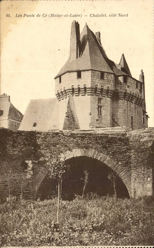 Os Pontes de Cé (Maine-et-Loire) — Châtelet, lado Norte — editor não identificado, n° 41 - Frente