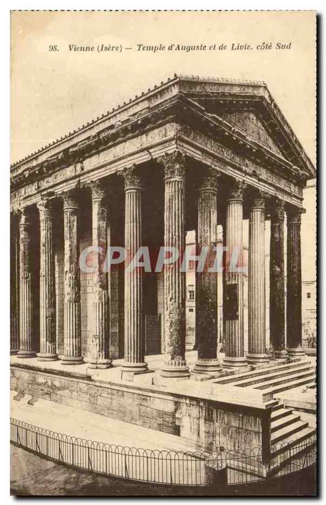 Vienne (Isère) — Tempel des Augustus und Livy, Südseite — n°98 - Vorderseite