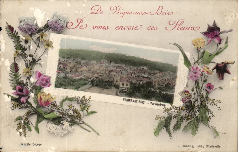 Vrigne-aux-Bois — Allgemeiner Blick — J. Winling, Verlag, Charleville - Vorderseite