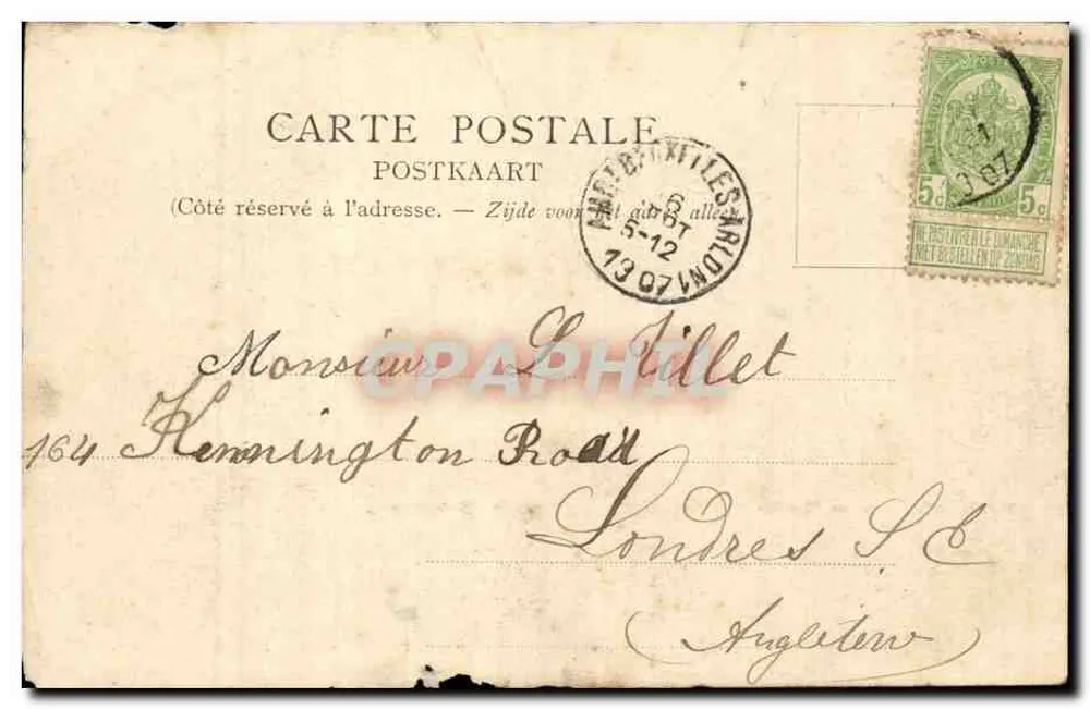 Baraque de Sugny — Bélgica — Edit. L. Duparque, Florenville N°1202 - Verso