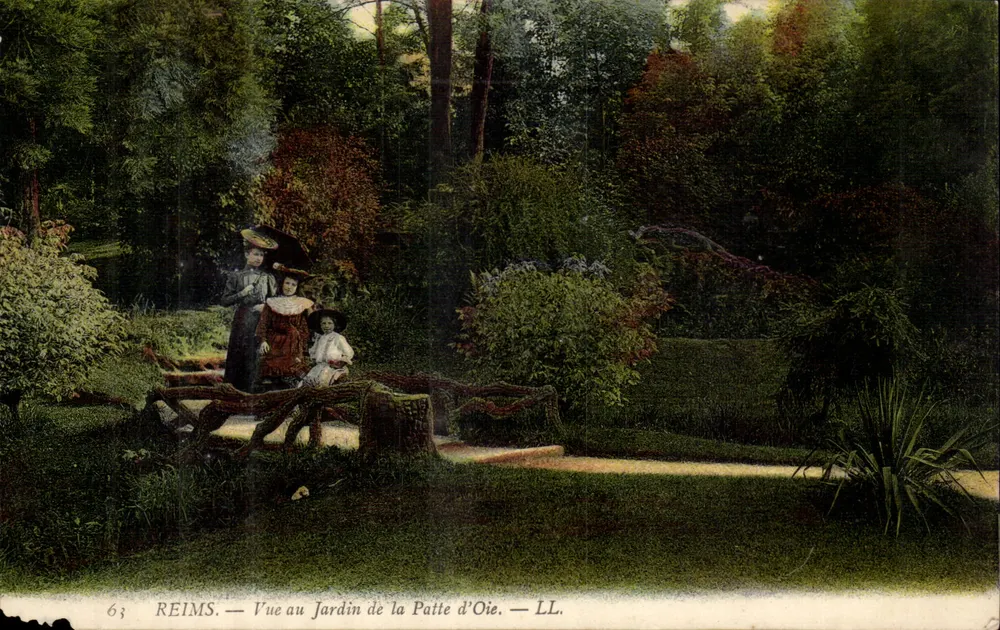Reims — Ansicht des Gartens der Patte d'Oie — LL. — n°63 - Vorderseite