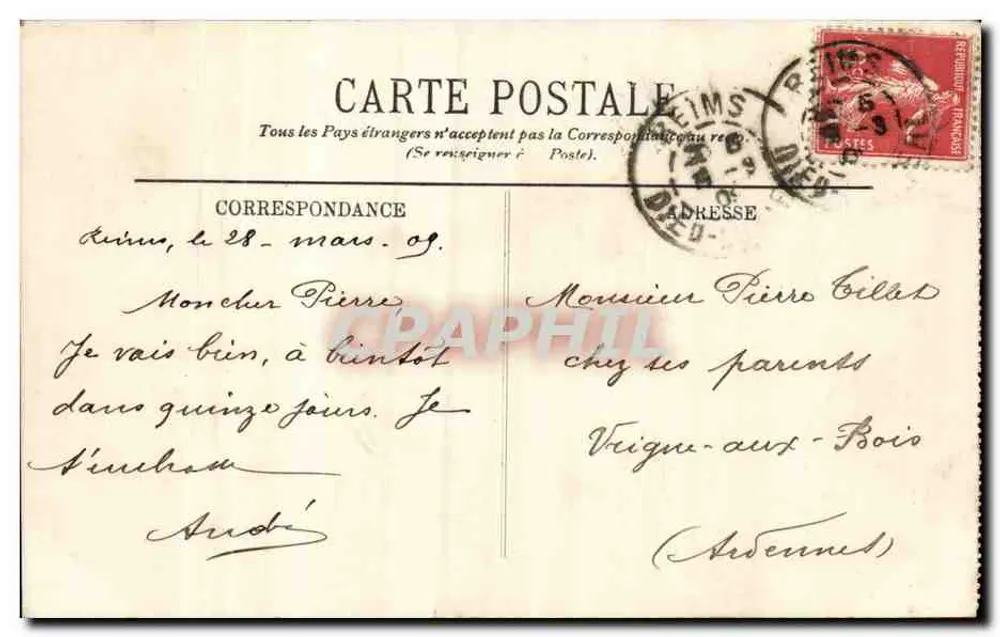 Paris — O Trocadéro — LL. n°243 - Verso