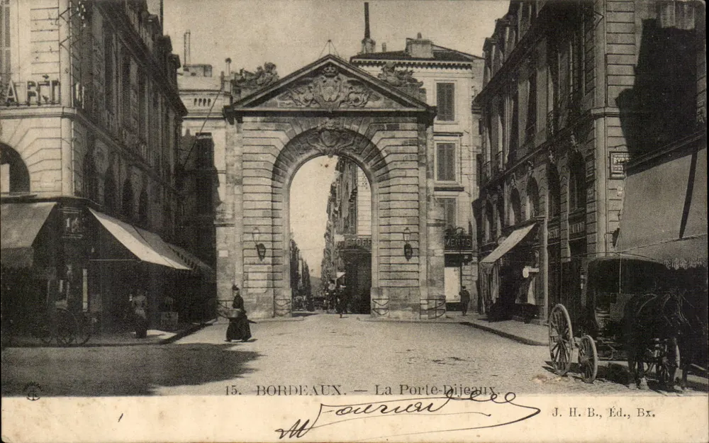 Bordeaux — A Porte-Dijeaux — J. H. B., Ed. Bx. - Frente
