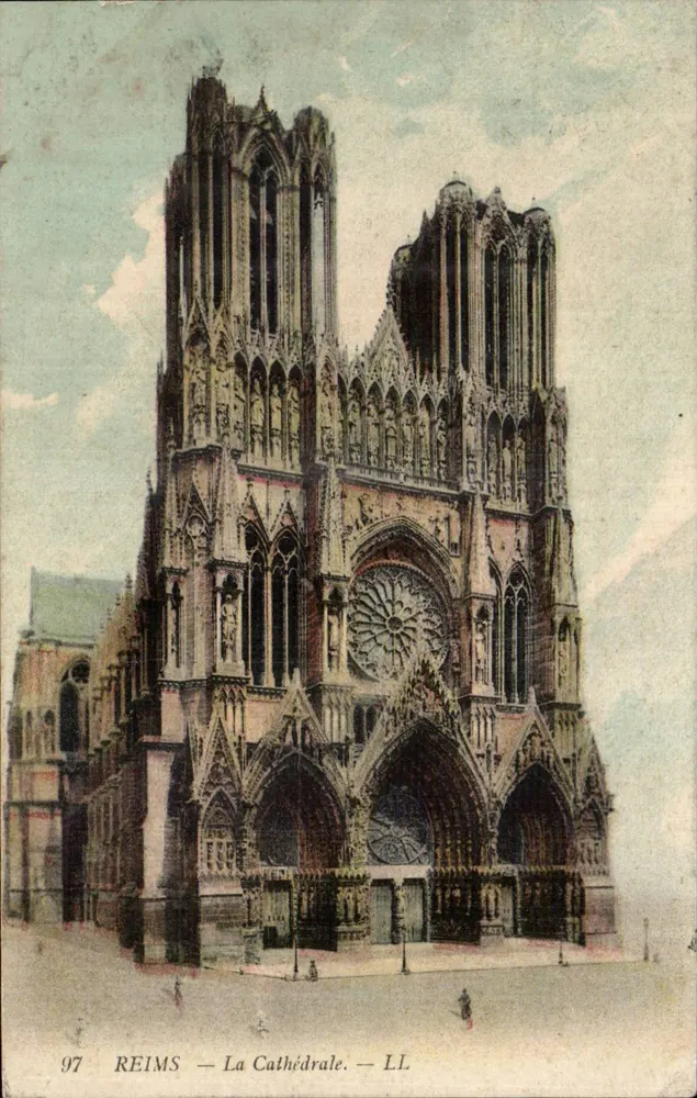 Reims — A Catedral — LL - Frente