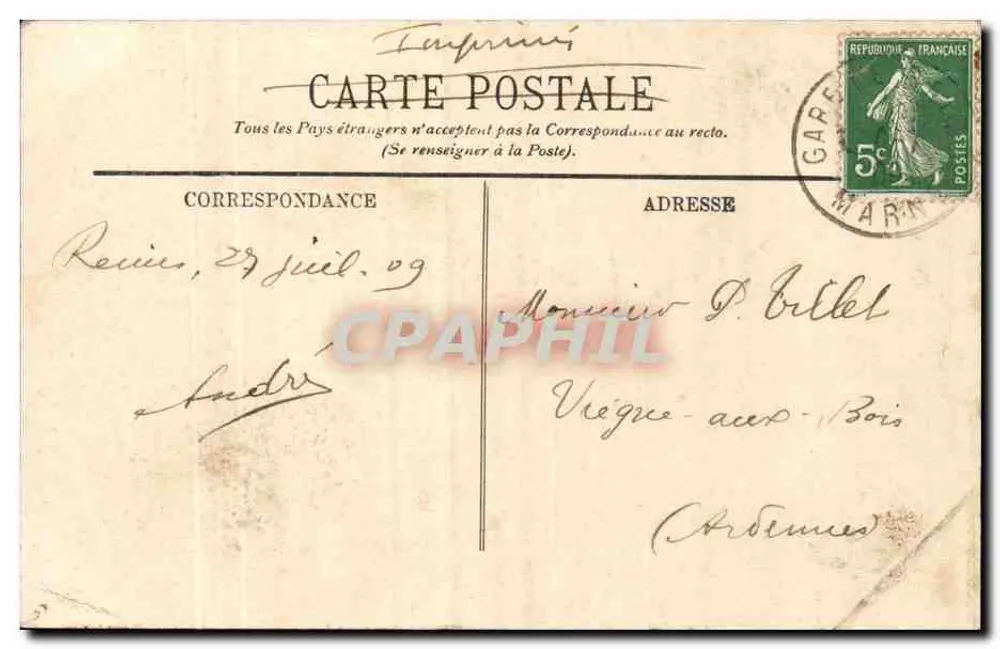 Reims — A Catedral — LL - Verso