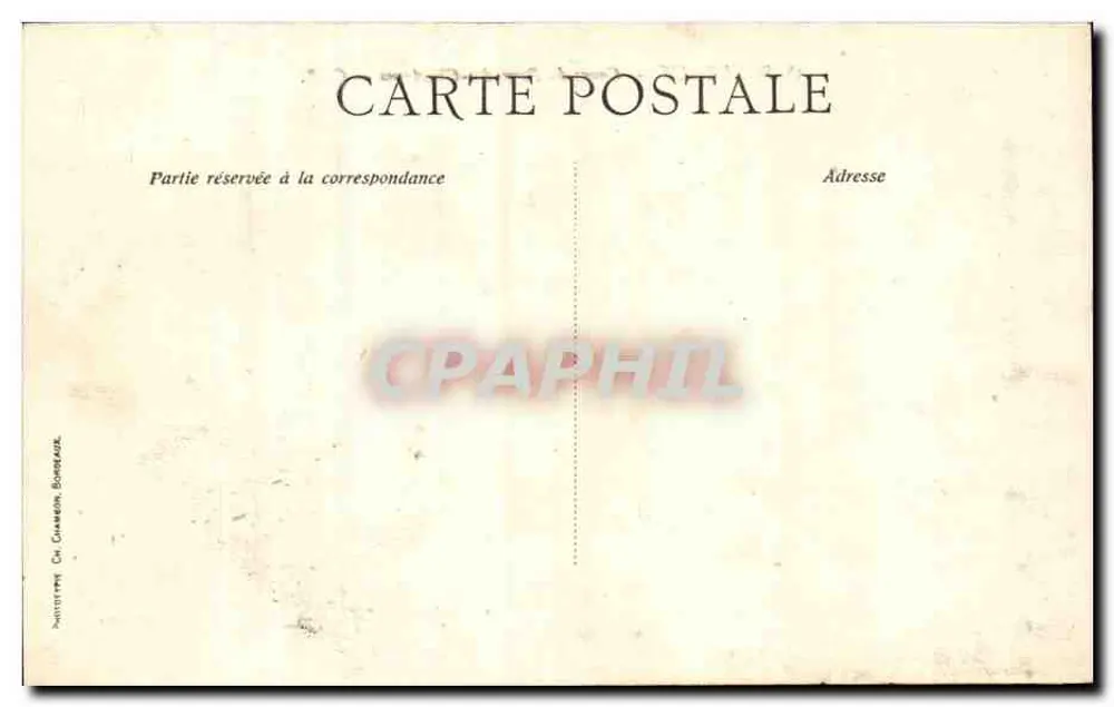 Bordeaux — Cours du Pavé-des-Chartreux — C. B. - Rückseite
