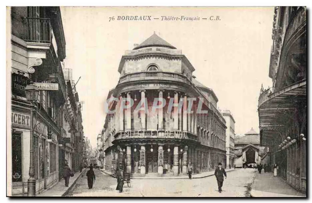 Bordeaux — Französisches Theater — C.B. - Vorderseite