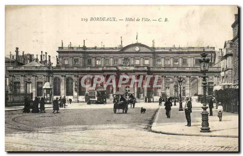 Bordeaux — Hôtel de Ville — C. B. - Voorkant