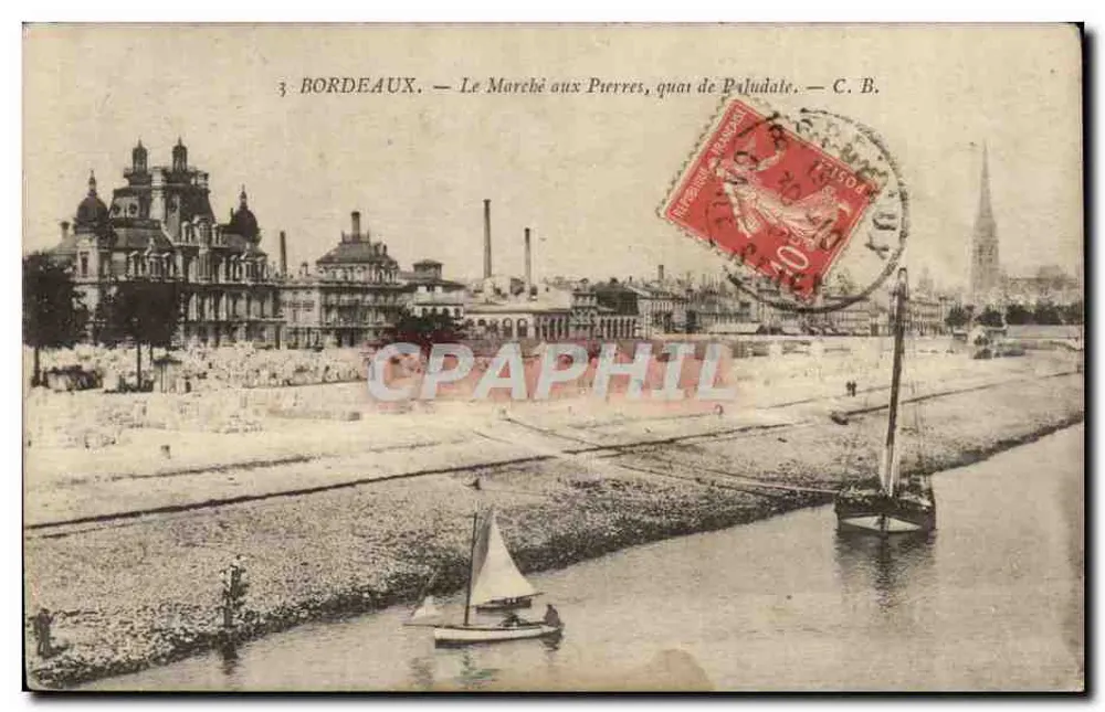 Bordeaux — Le Marché aux Pierres, quai de Paludate — C. B. - Vorderseite