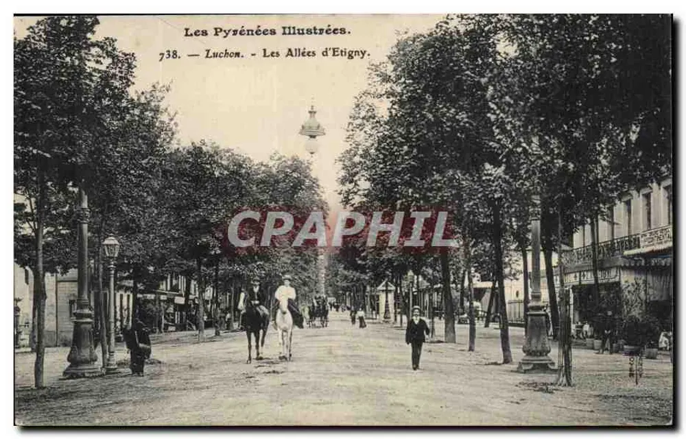 As Avenidas de Etigny — Luchom — As Pirineus Ilustradas, n°738 - Frente