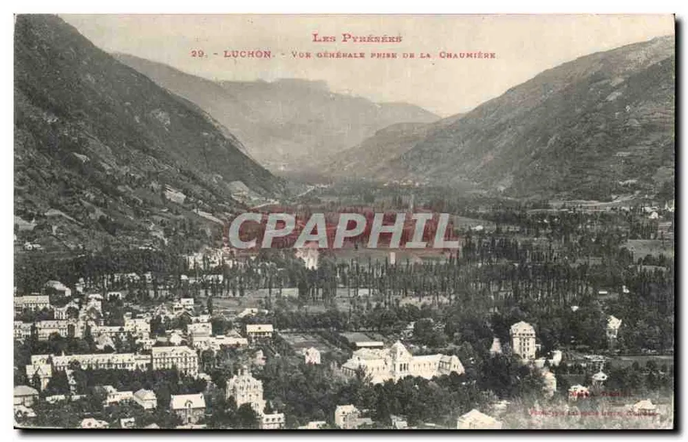 Luchon — Vista geral tirada da Chaumière — Os Pirineus - Frente