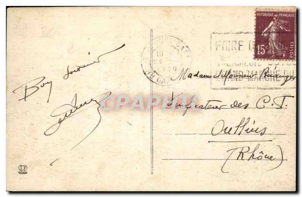 Toulouse. Boulevard de Strasbourg - Kreuzung Jean Jaurès — Verleger Larcouche Frères, Toulouse, n°28 - Rückseite