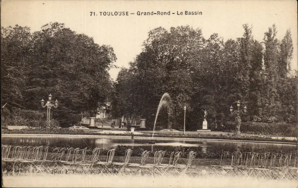 Toulouse — Grand-Rond — Le Bassin — Verlag F. Pourmient, Toulouse - Vorderseite
