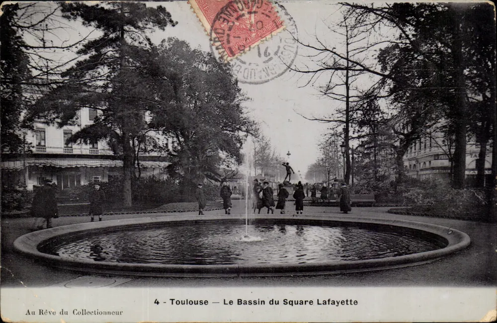 Toulouse — Der Bassin des Lafayette-Platzes — Au Rêve du Collectionneur, n°4 - Vorderseite
