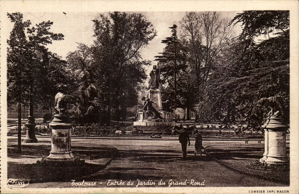 Toulouse - Eingang zum Grand-Rond-Garten — Combier Imp. Macon - Vorderseite
