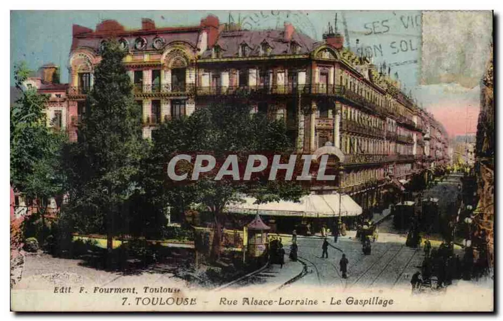 Straße Alsace-Lorraine — Der Verschwendung — Toulouse — Edit. F. Fourment - Vorderseite