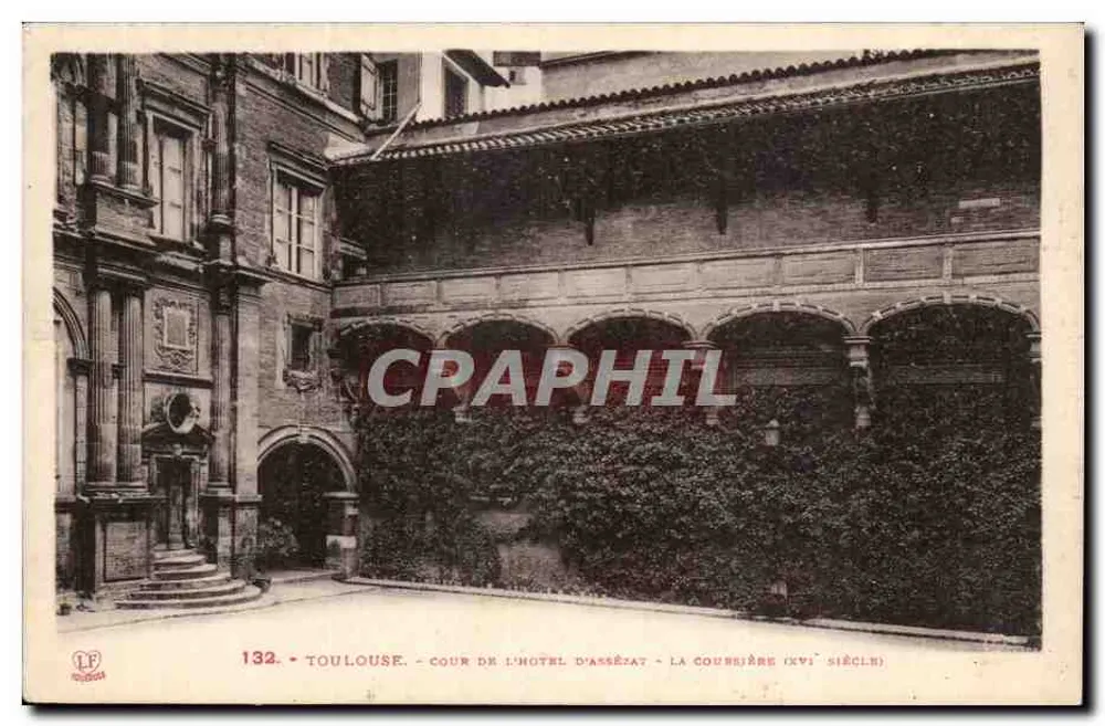 Toulouse - Cour de l'Hôtel d'Assézat - La Courbière (16. Jahrhundert) - Vorderseite