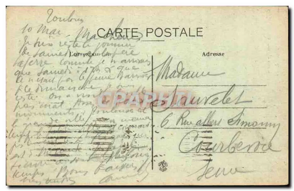 Toulouse — Hotel d'Assézat — Uitgever: Olympique Edities (nr. 42) - Achterkant