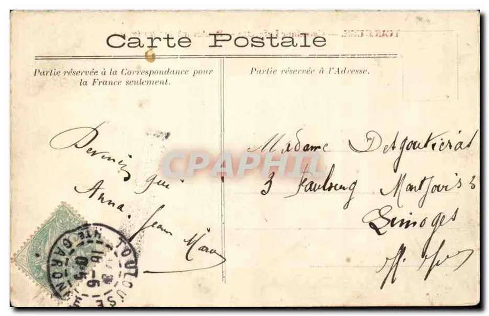 Toulouse — Kreuzung Lafayette — Boulevard de Strasbourg - Rückseite