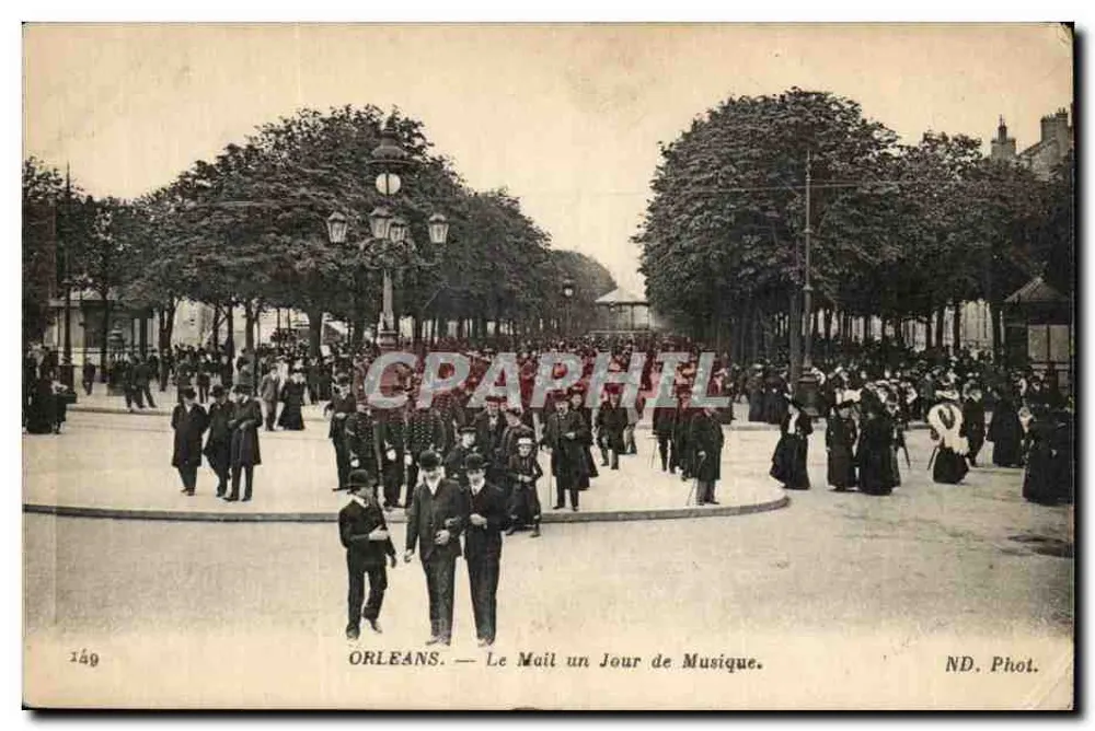 Orléans — Der Mail an einem Tag der Musik — ND. Fot. - Vorderseite