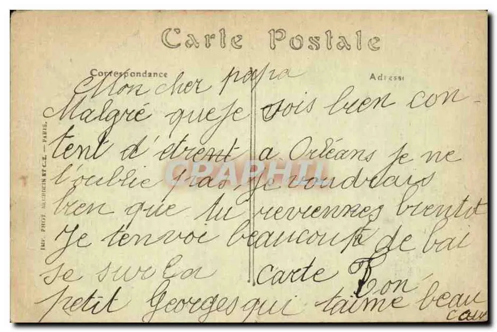 Orléans — Der Mail an einem Tag der Musik — ND. Fot. - Rückseite
