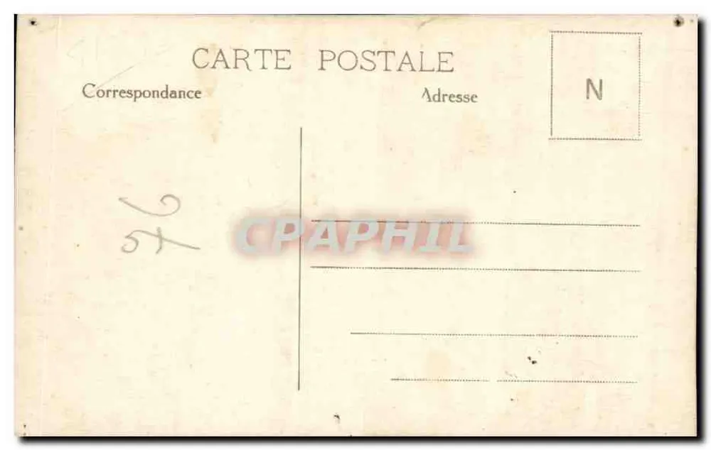 Duas mulheres — jardim com palmáceas — Carte postale Bilhete postal antigo - Verso
