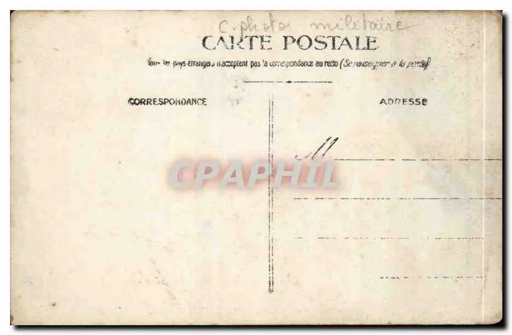 Grupo de soldados — foto militar — C. foto militar - Reverso