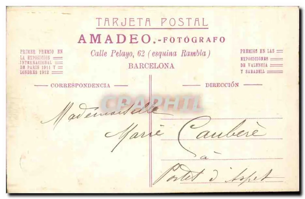 Bambin de Renià — Fotografia de estúdio — Amadeo, fotógrafo em Barcelona - Verso