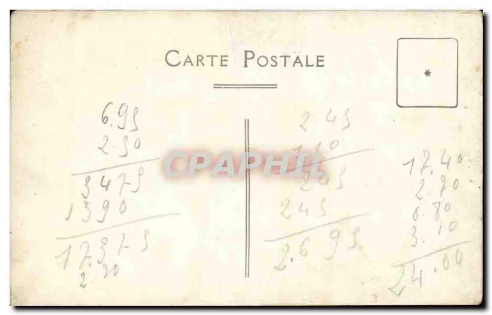 Gruppo di bambini — scuola o collegio — Cartolina Postale - Verso