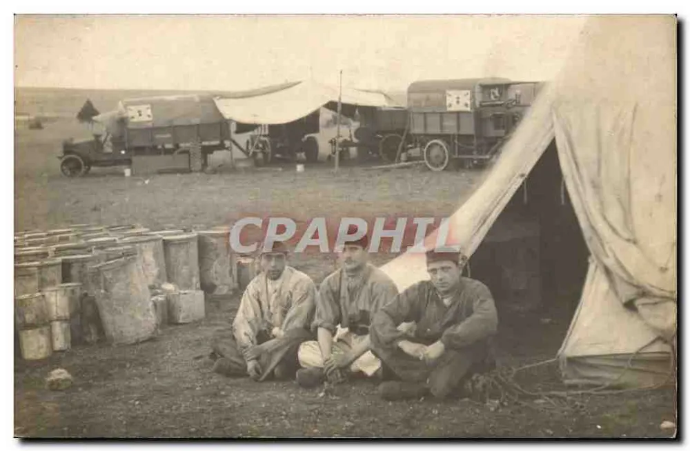 Ottomane Soldaten — Militär-Lager — unbekannter Verlag - Vorderseite