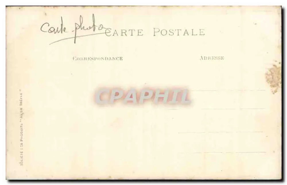 Reitender Soldat — Verlag: C.B. Products 'Aque Théèle' - Rückseite