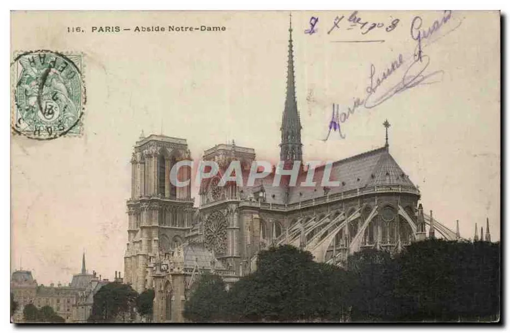 Paris — Abside Notre-Dame — CPHAPHIL - Frente
