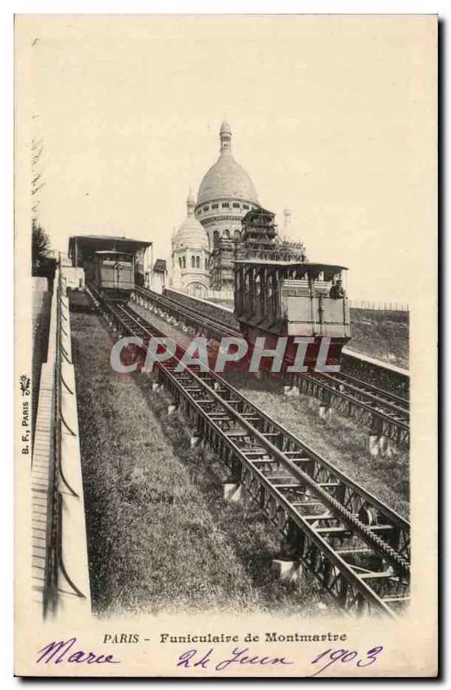 Paris - Funicular de Montmartre — B. E. Paris, n° 8 - Frente