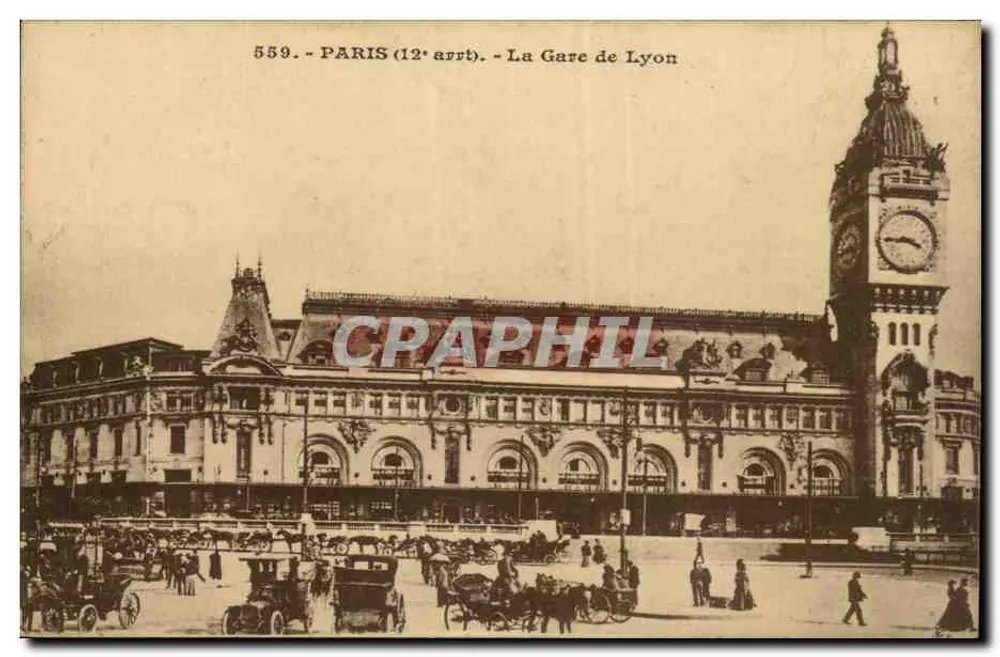 Paris (12º arrondissement) - A Estação de Lyon — CRAPHIL n° 559 - Frente