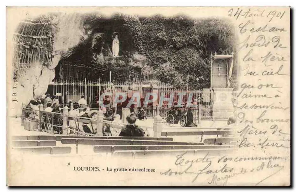 LOURDES - A gruta milagrosa — J.B.T. fot. - Frente