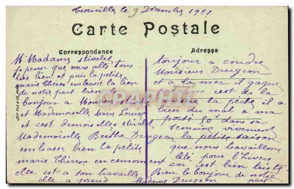 Trouville — Les Halles et les Quais — LL - Verso