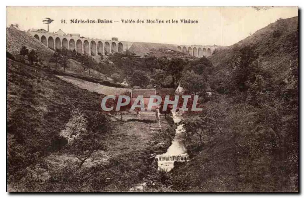Néris-les-Bains — Tal der Mouillons und die Vluducs — n° 91 - Vorderseite