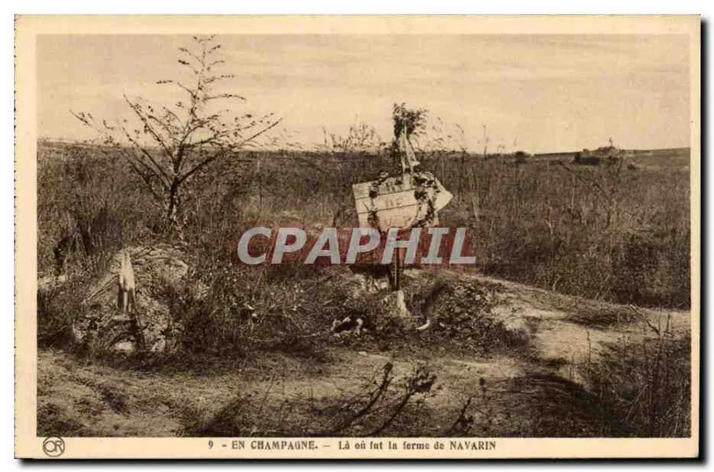 In der Champagne — Wo einst die Farm Navarin lag — Éditions Artistiques OR - Vorderseite