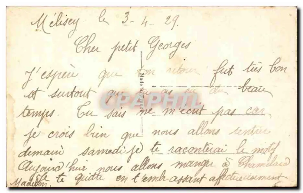 Junges Paar in Intimität — zärtliche Szene — E.R. Paris, Nr. 606 - Rückseite