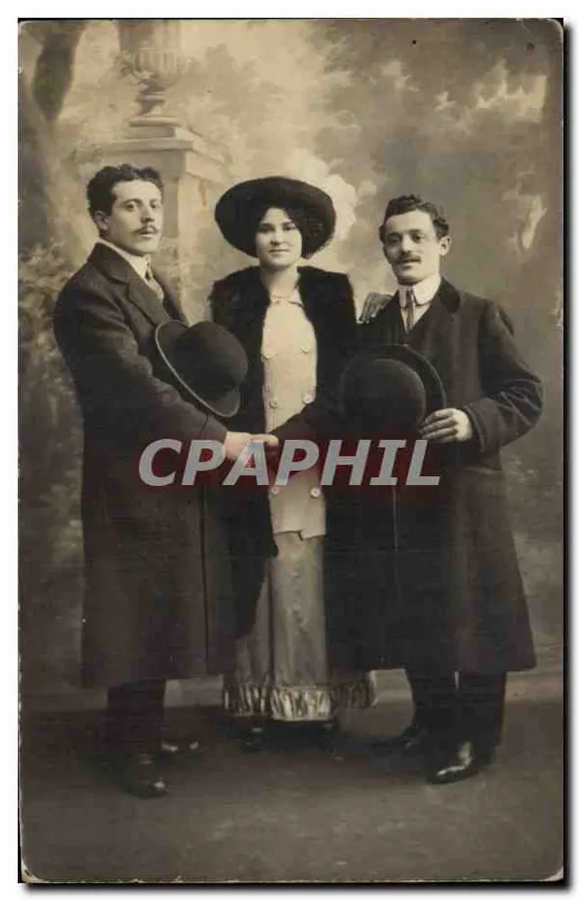 Porträt dreier Personen — Studio — Ch. Rosencrantz, Paris - Vorderseite