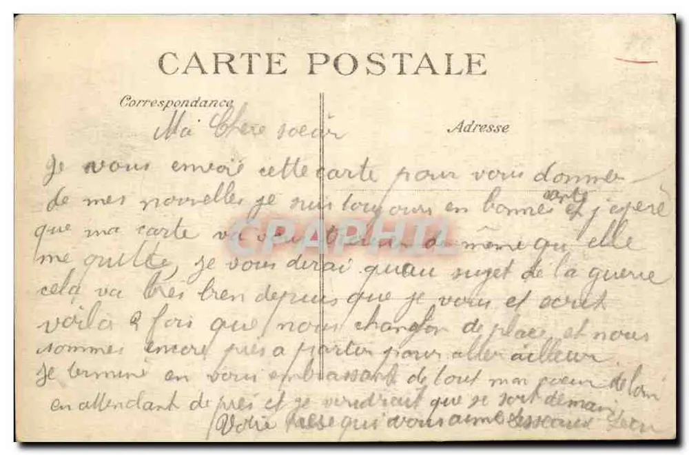 Fismes — Tor und Vorstadt von Soissons — C. G. Verlag — Fismes - Rückseite