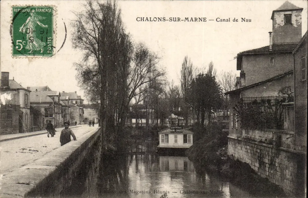 Châlons-sur-Marne — Canal de Nau — Editeurs des Magasins Réunis - Voorkant